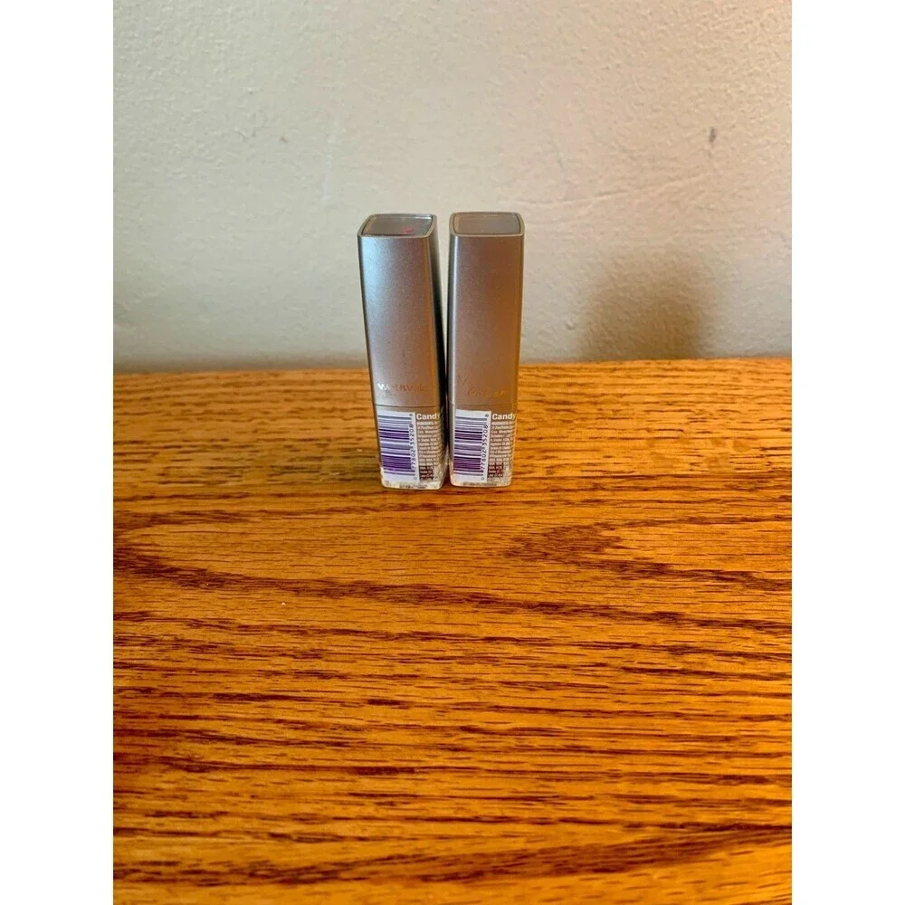 (2) Wet n Wild Mega Colors Lipstick #918B Candy Apple Set Red Rare Silver